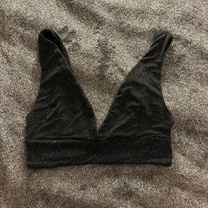 Subdued Glitter Bralette Top